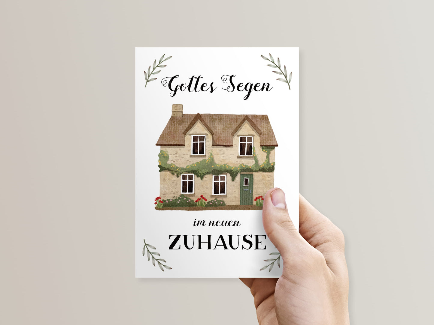 Postkarte Gottes Segen im neuen Zuhause