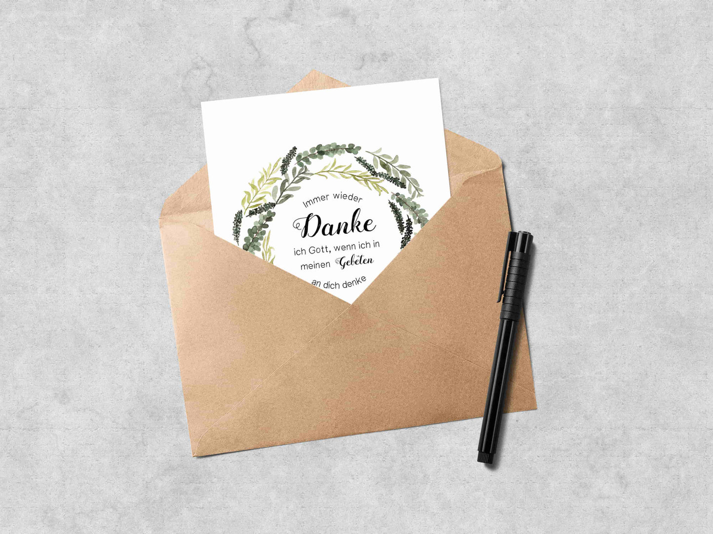 Postkarte Danke Epheser 1,16
