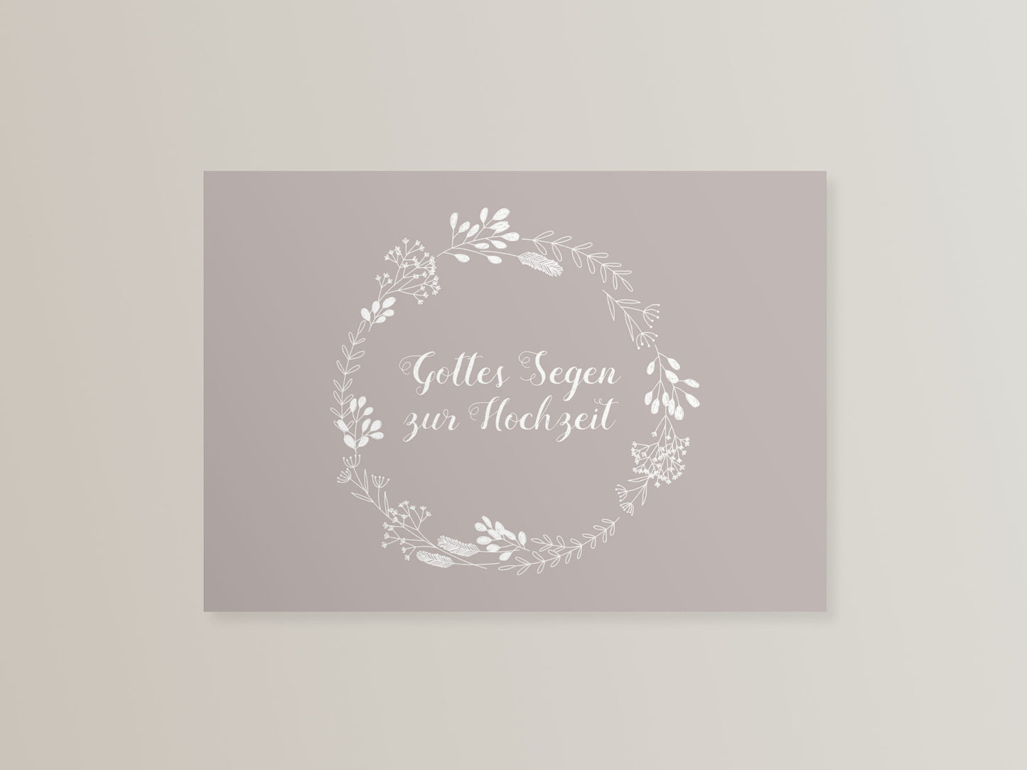 Klappkarte "Gottes Segen zur Hochzeit"