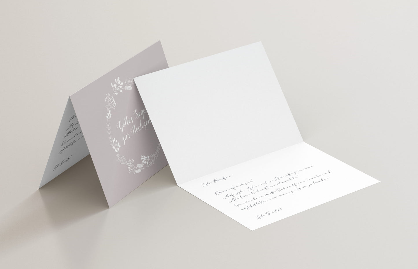 Klappkarte "Gottes Segen zur Hochzeit"