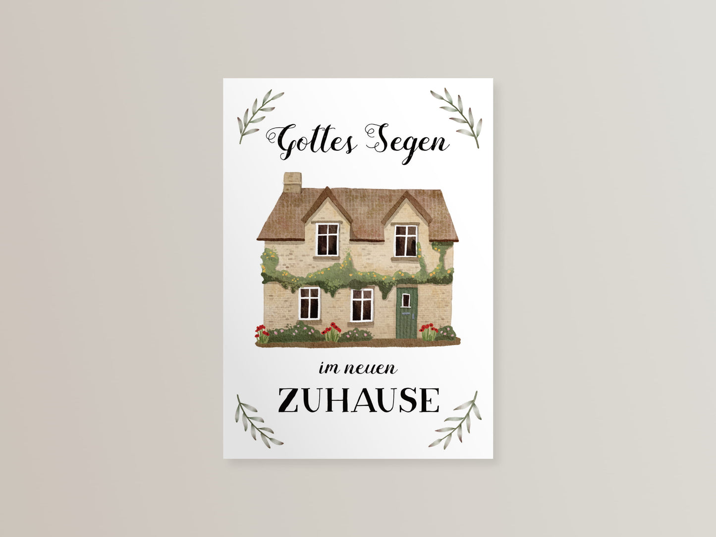 Postkarte Gottes Segen im neuen Zuhause