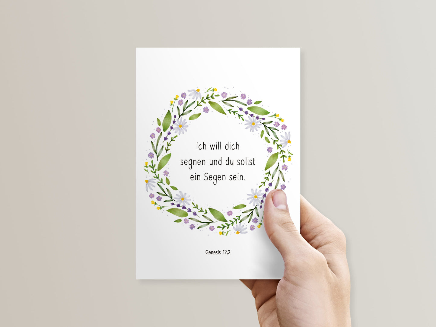 Postkarte Segen sein Genesis 12,2