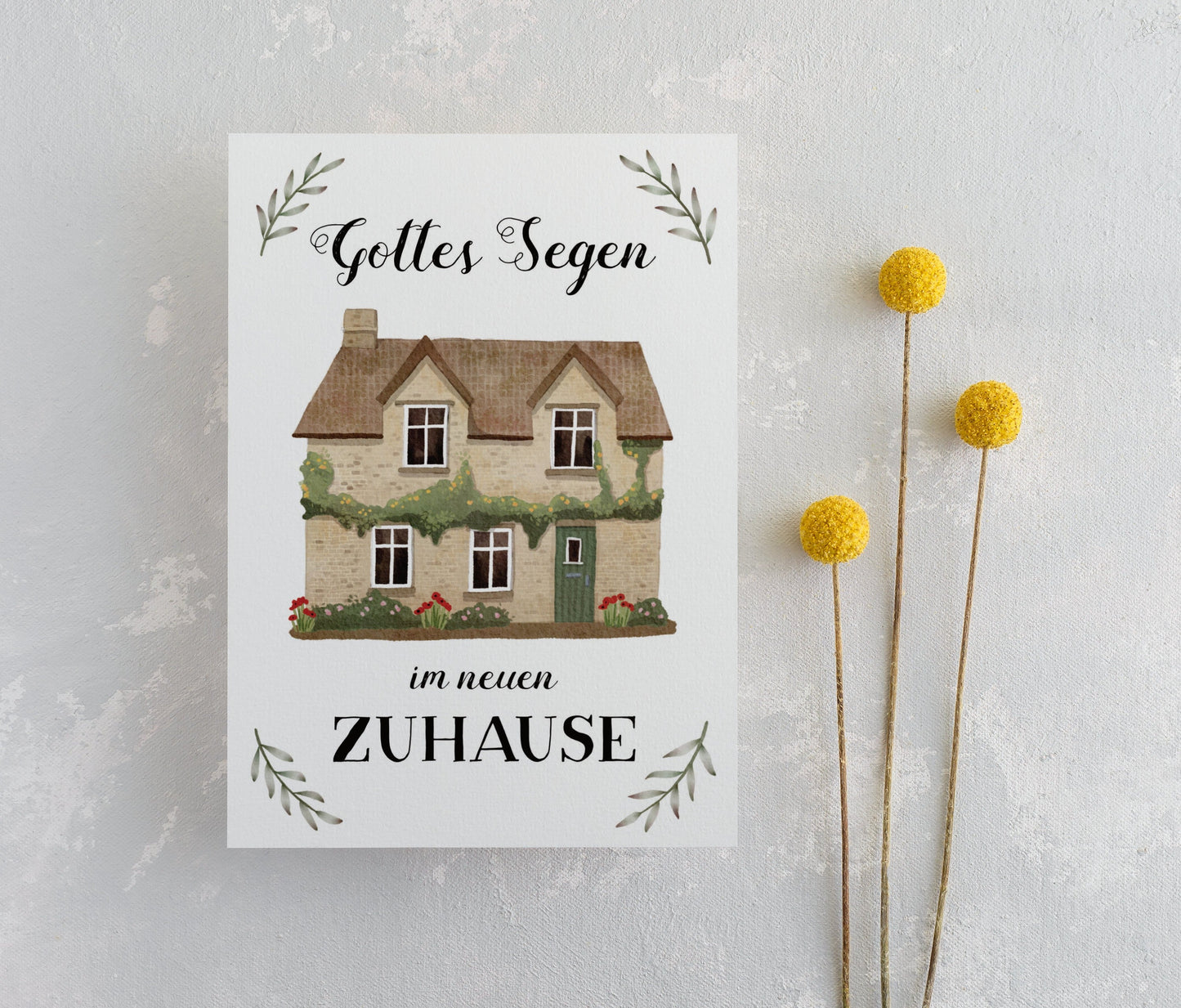 Postkarte Gottes Segen im neuen Zuhause