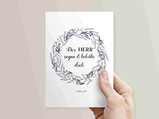 Postkarte Segen 4. Mose 6,24